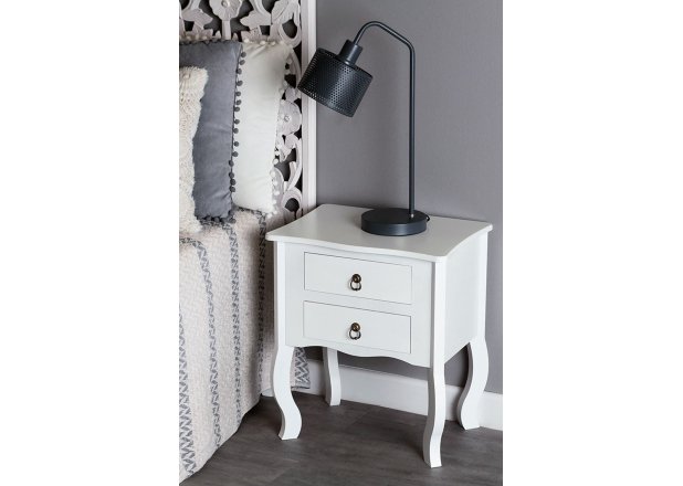 Bedside Table Cabriole 2 Drawers 50 cm