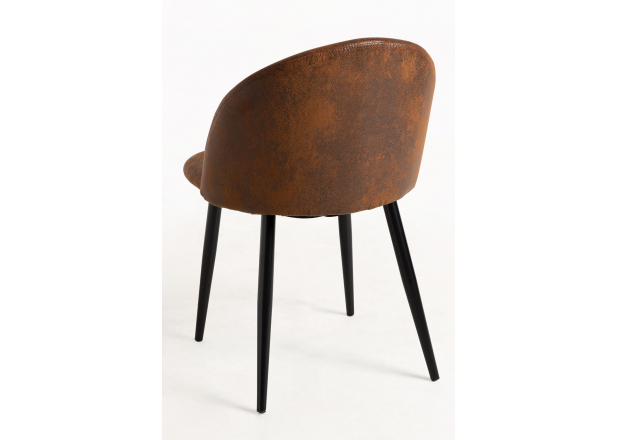 Black Vint Leatherette Chair