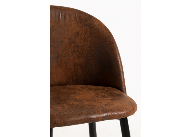 Black Vint Leatherette Chair