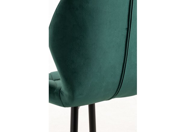 Sesel Velvet Chair with Black Legs