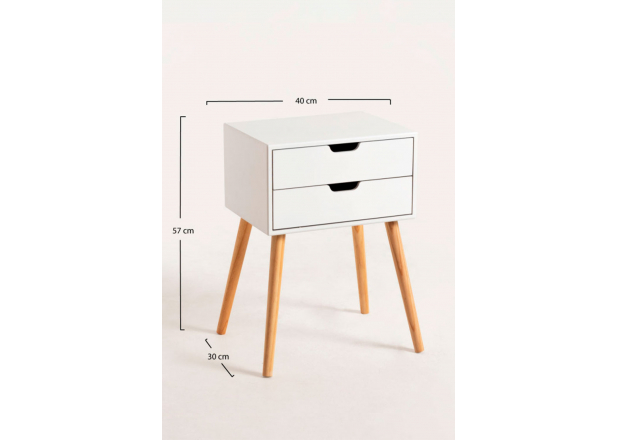 Nuit table 2 drawers