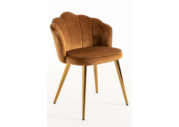 Blume Gold Velvet Chair