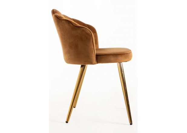 Blume Gold Velvet Chair