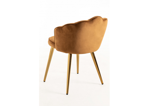 Blume Gold Velvet Chair