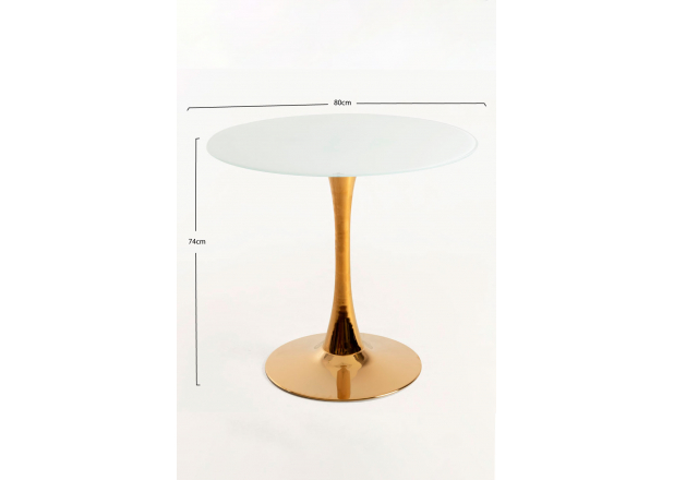 Kolio Cristal 80 cm Golden Table