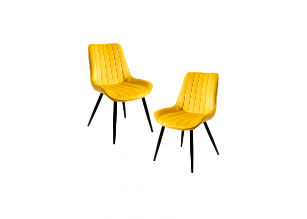 Pack 2 Chaises Lene Velours