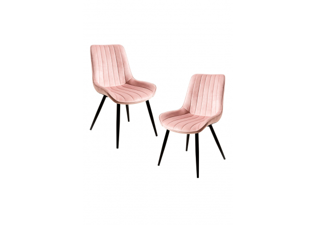 Pack 2 Chaises Lene Velours