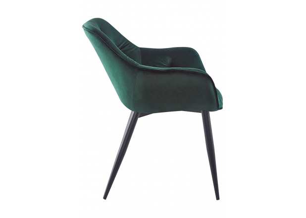 Zandel Black Velvet Chair