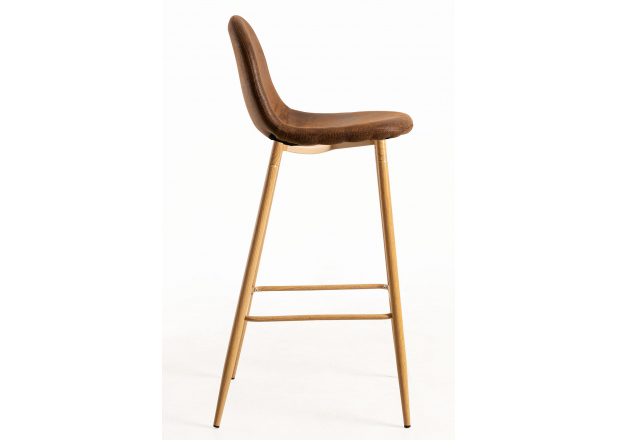 Leatherette Teok Stool