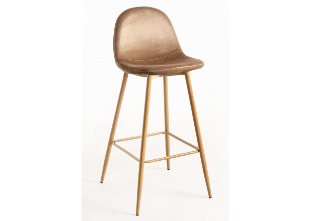 Velvet Teok Stool