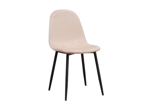 Teok Black Velvet Chair