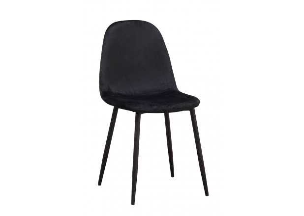 Teok Black Velvet Chair