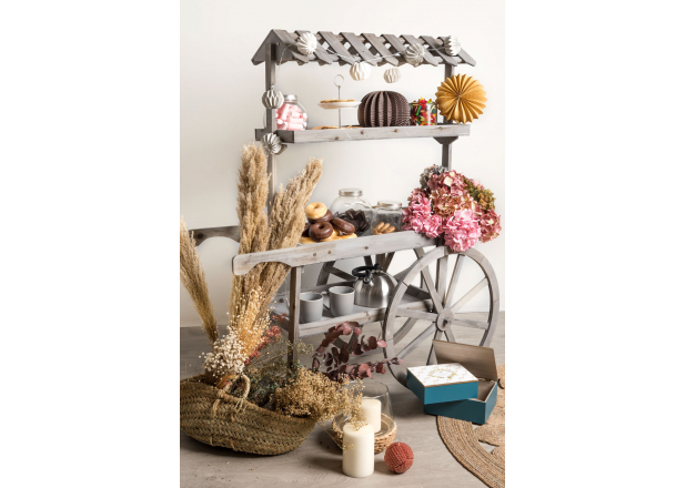 Aardbei Leeftijd Houten Candy Bar Trolley