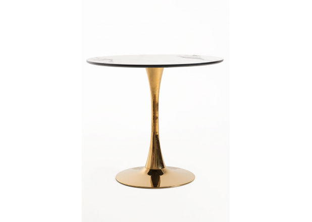 Kolio Golden 80 cm Marble Table