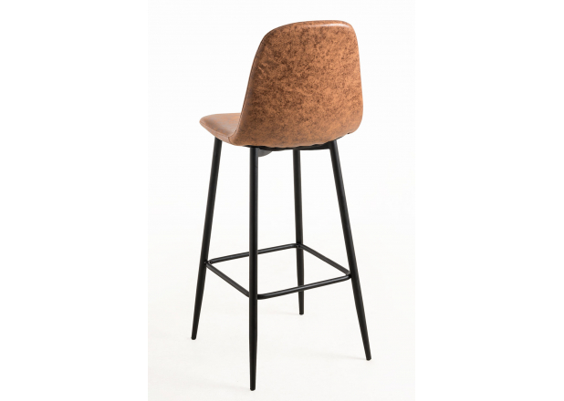 Hocker-Veki Vintage Kunstleder