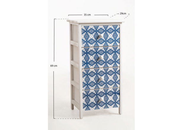 Tile cabinet 4 drawers