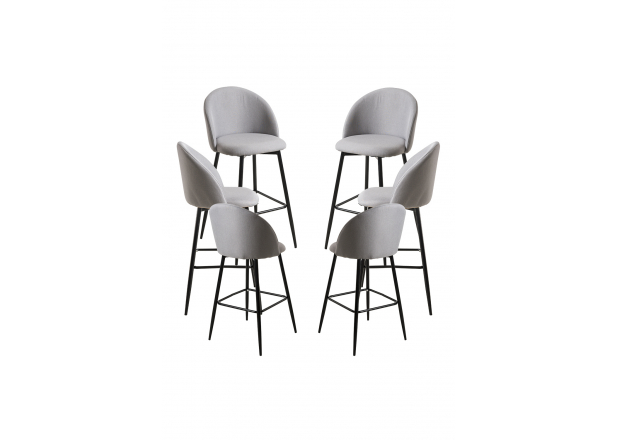 Pack 6 Stools Vint Tela