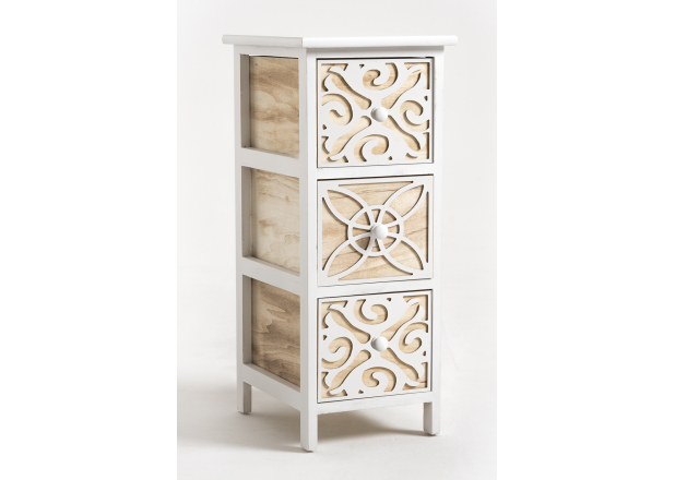 Carvy Narrow Chest of Drawers 3 Drawers