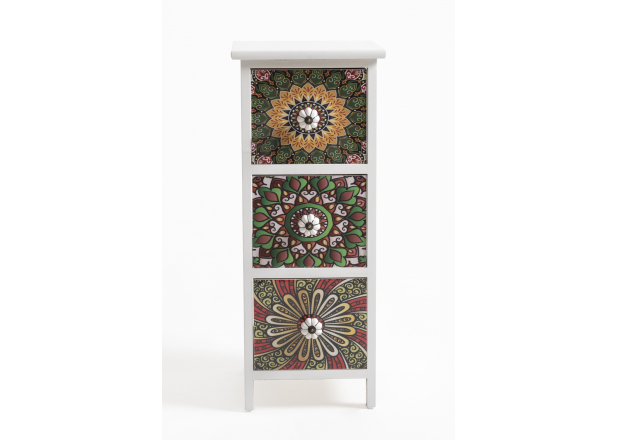 Mosaiko Narrow Chest of Drawers 3 Drawers