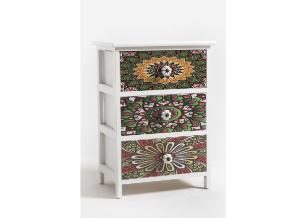 Mosaiko Wide Chest of Drawers 3 Drawers