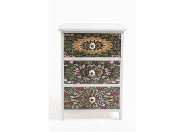 Mosaiko Wide Chest of Drawers 3 Drawers