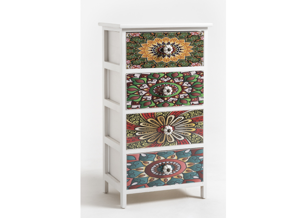 Mosaiko Wide Chest of Drawers 4 Drawers