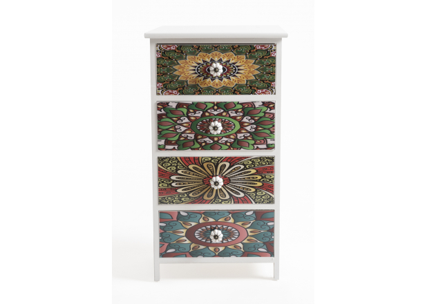 Mosaiko Wide Chest of Drawers 4 Drawers